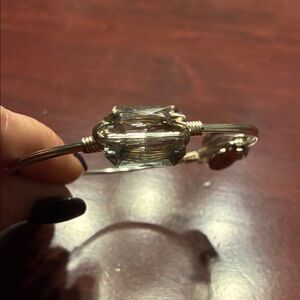 Elegant Silver Bracelet with Crystal Accent